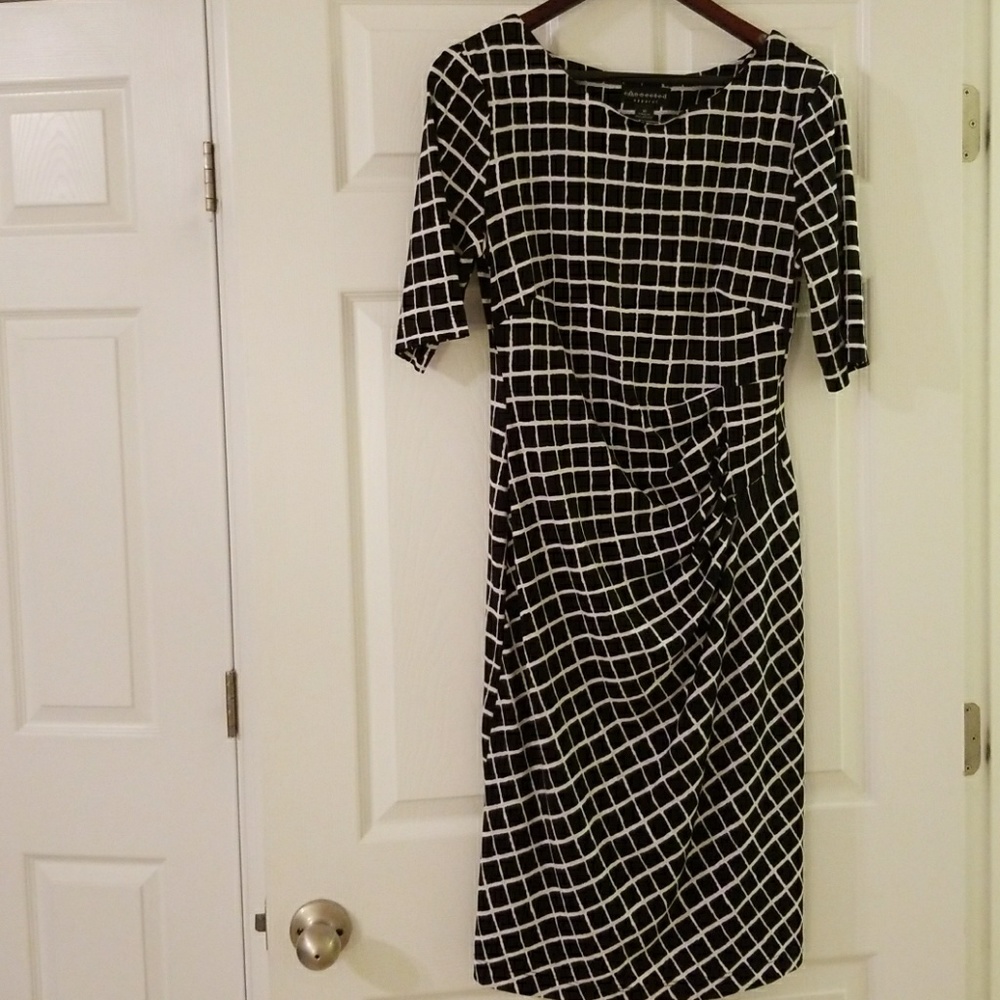 Like New Connected Black and White Dress